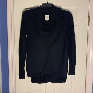 BLACK COWL NECK SWEATER